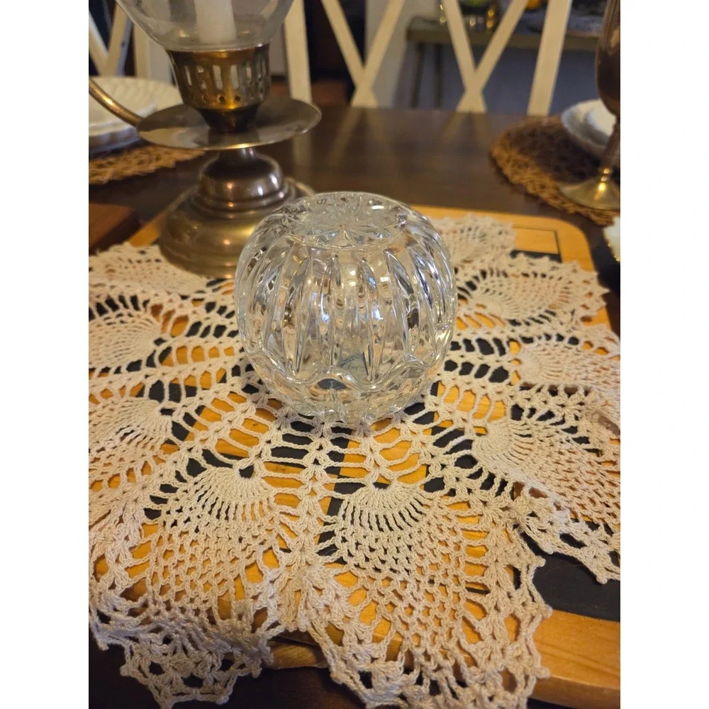 vintage yugoslavia 24% lead crystal trinket box, Glamor, Hollywood, Cottagecore
